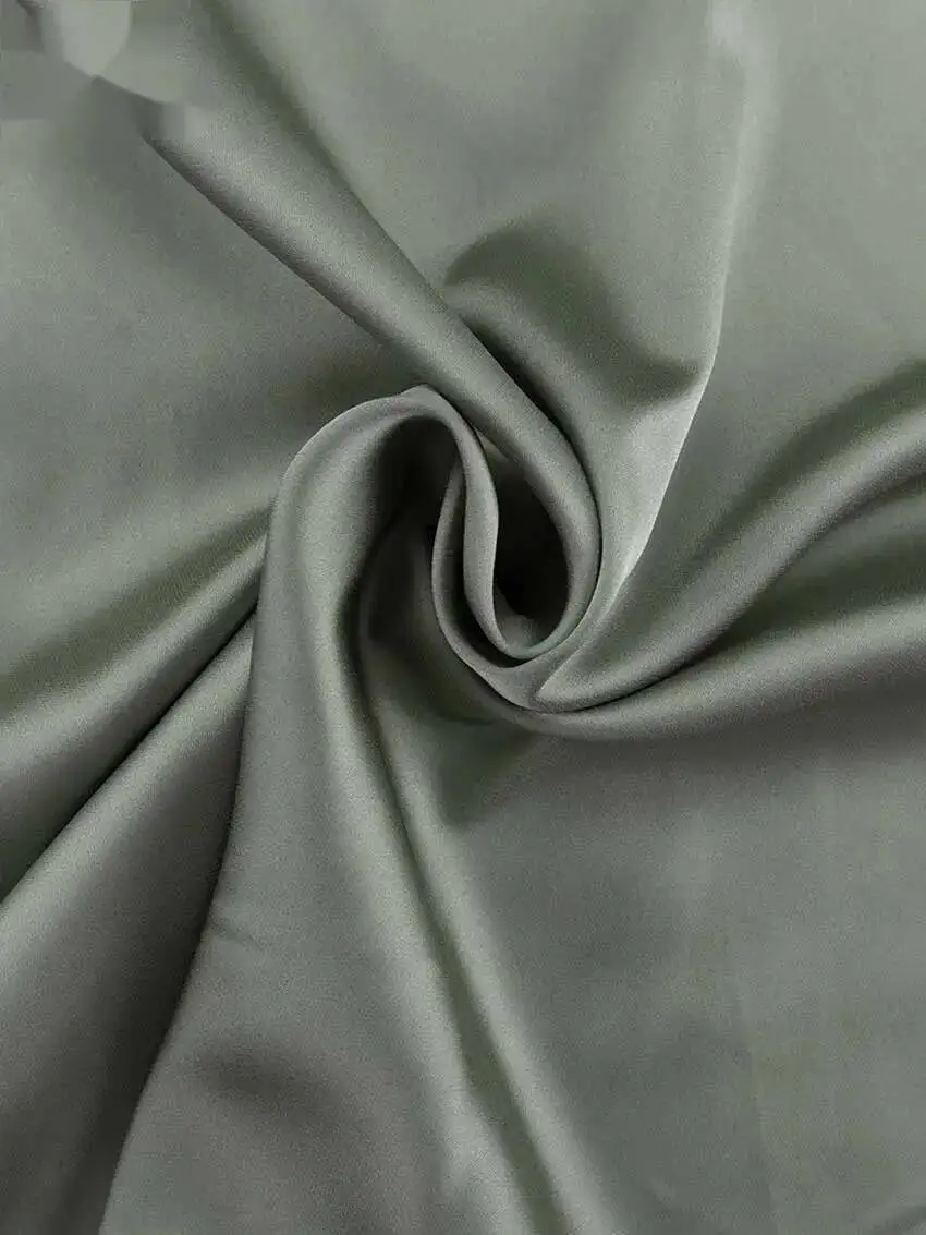 ファッショングリーンサテン女性のドレスエレガントなディープ V ネック長袖ドレス秋ハイウエストプリーツミニドレス女性 MO8M