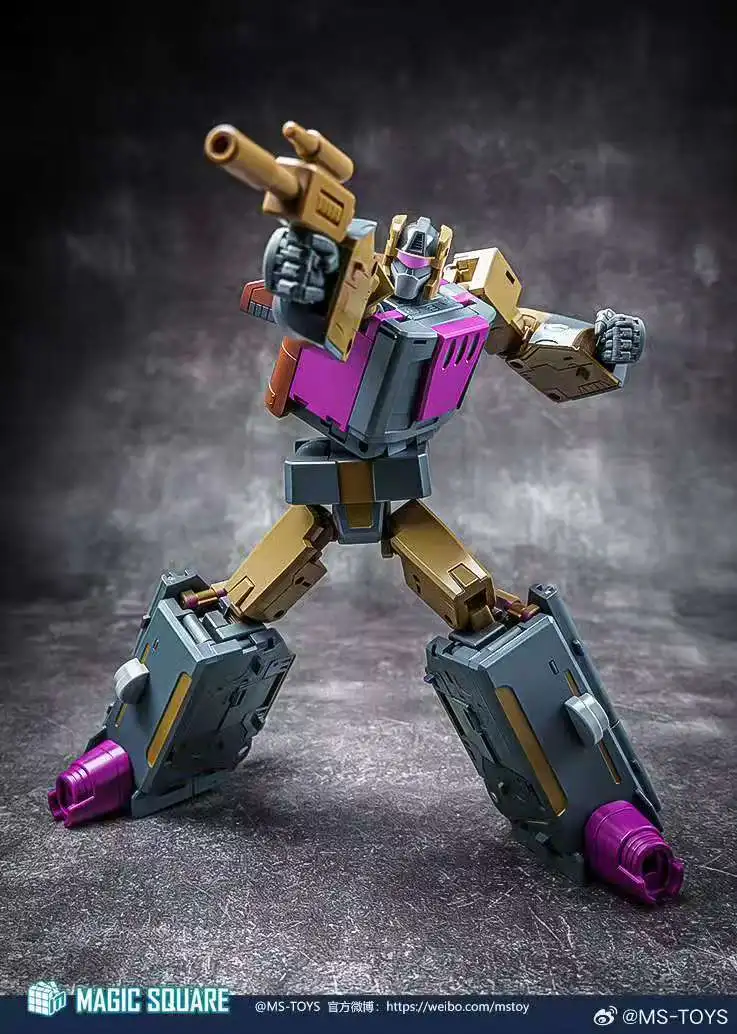 Transformatie Magisch Vierkant Speelgoed MS-TOYS MS-07 MS07 Huntian Leopard Explosie Cycloon Combineerbare Set Beweegbare Pop