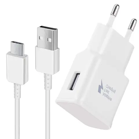 USB Charger Fast Charger and USB C Charger 1.2m, Suitable for Samsung Galaxy S22 S21 S20 S10 S9 S8 A16 A15 A14 A35 A56 A55 A54 A53 A05S A04S, Z Filp5 Z Filp4