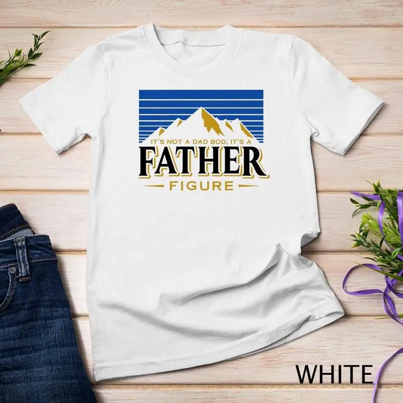 No es un papá Bod es un padre figura montaña en la espalda camiseta unisex
