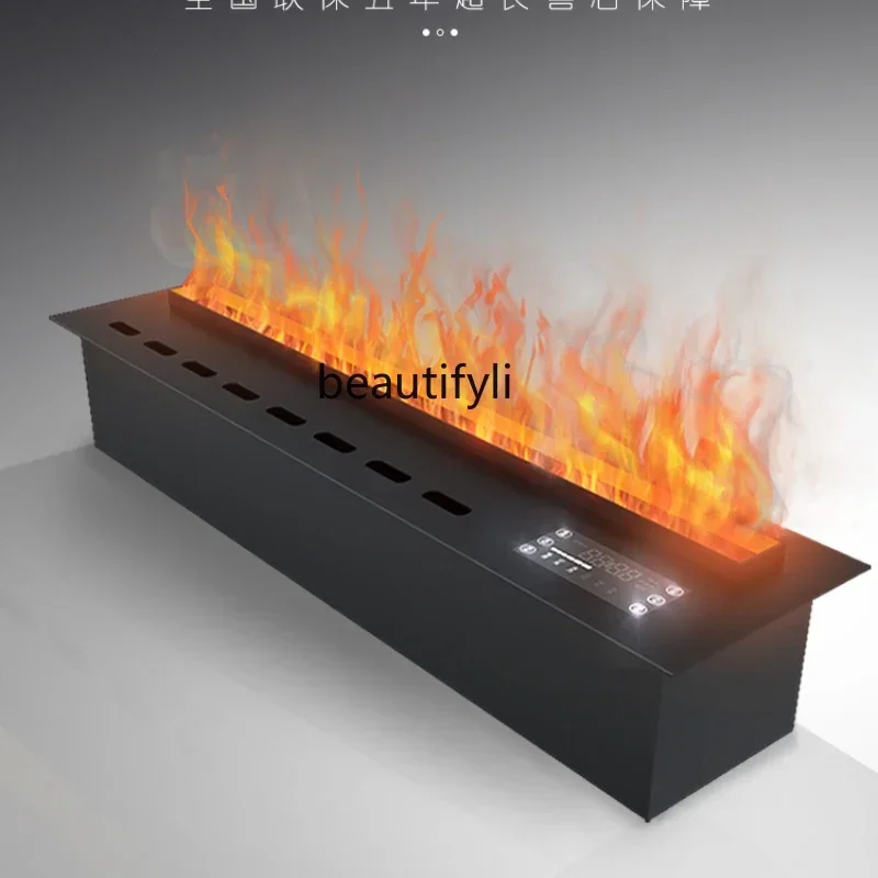 3D atomizing fireplace embedded simulation flame decoration intelligent electronic fireplace fire light