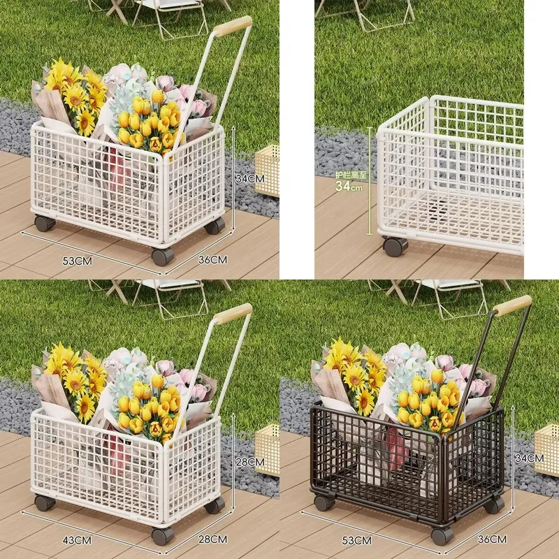 for Compact mobile stall trolley multi-functional display stand, ideal for night market stall layout and promotional displays