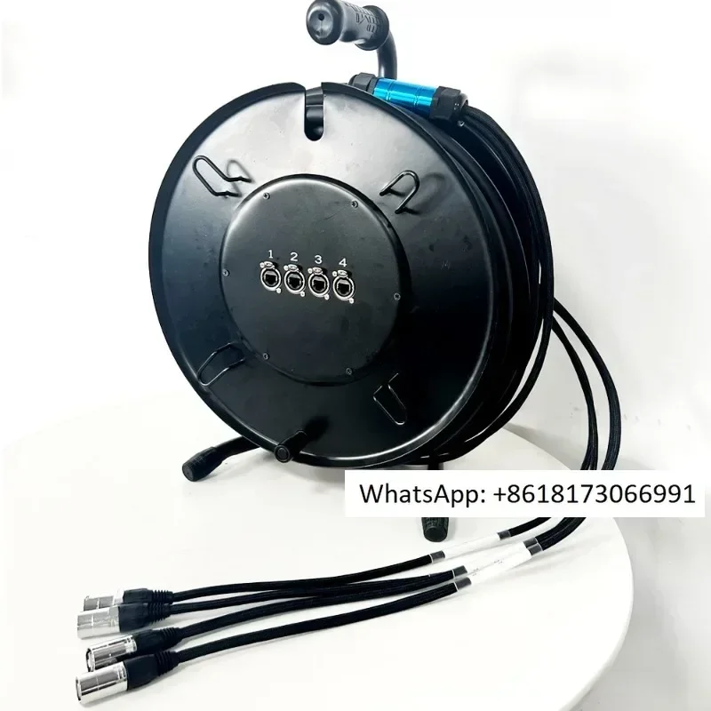 Outdoor display screen with 4-channel Ethernet cable Cat6 shielded RJ45 signal Ethernet snake cable cable car