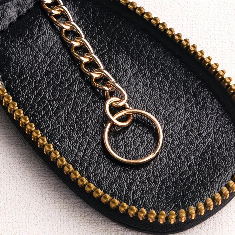 Anpassbarer Schlüsselorganizer mit Goldenem Reißverschluss, Kompakte Mehrfarbige Tasche für Zuhause & Täglichen Gebrauch, Ideales Geschenk für Feiertage Geburtstage – Detail 7