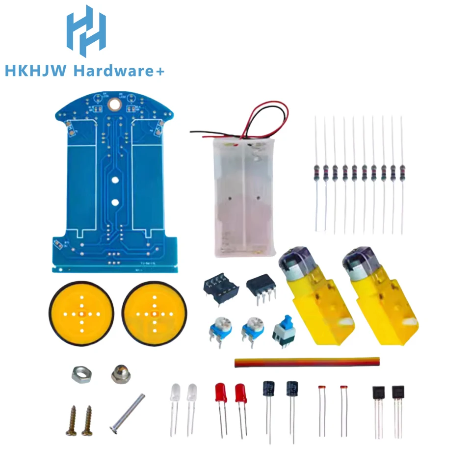 Cheap D2-1 Smart Robot Car kits tracking Car Photosensitive Robot kits Peças para DIY Electric Toy Sem Bateria