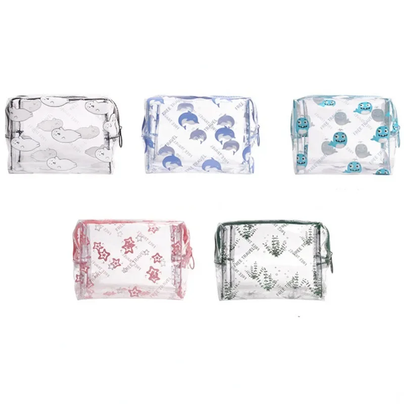 PVC Transparent Women Makeup Bag Wash Bags Travel Cosmetic Organizer Toiletry Bag Make Up Pouch Beauty Case