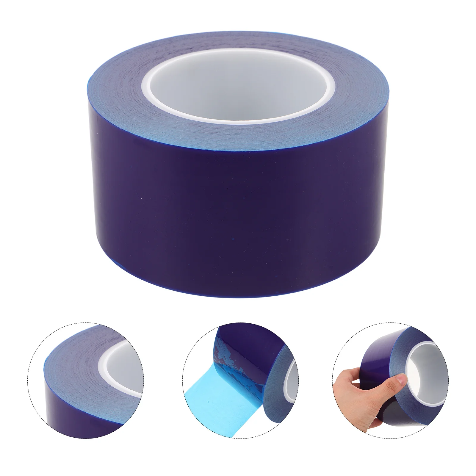 

1 Roll Auto Blue Pe Adhesive Car Wheel Hub Protector Removable Exterior Trim Tape Vehicle Moulding Surface Covering Protective