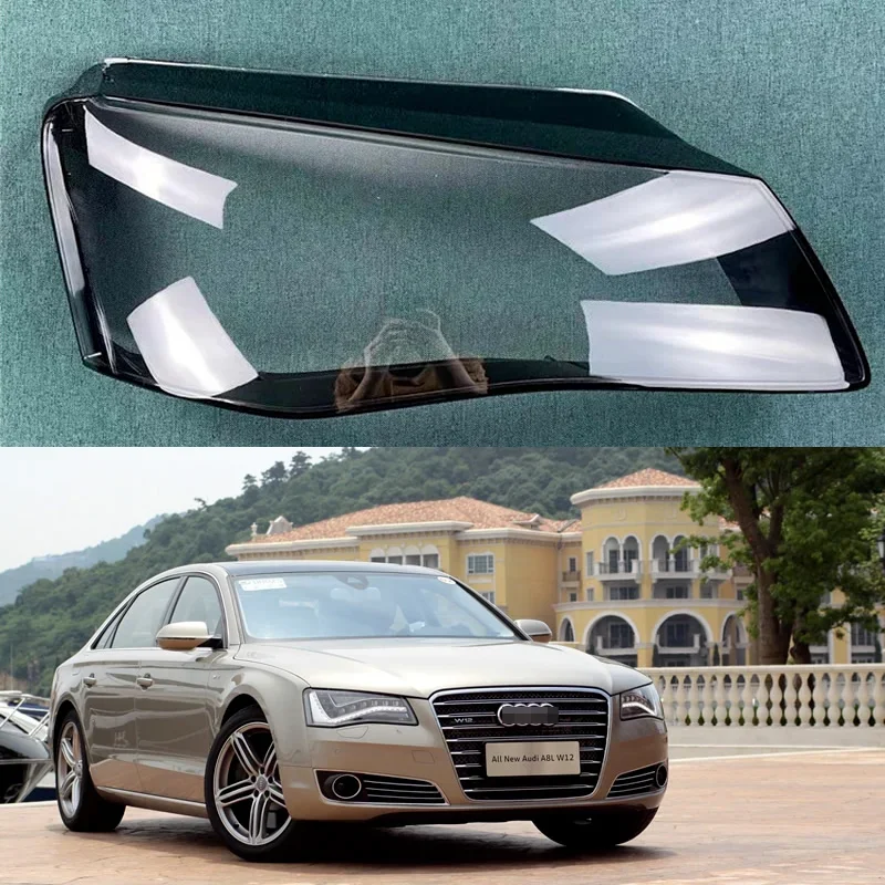 

For A8 A8L 2011 2012 2013 Car Accessories Front Headlamp Cover Transparent Lampshade Lamp Replace original Headlight Shell Lens