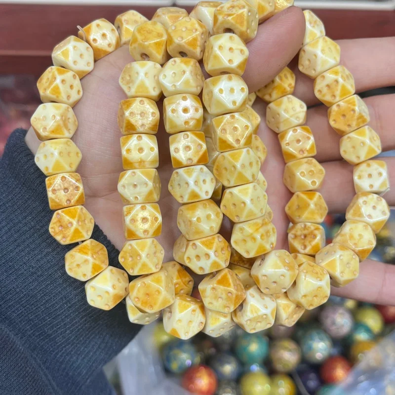 

Single Bone Men And Women, Couple'S Simple Dice Bead Bracelet, Buddhist Beads