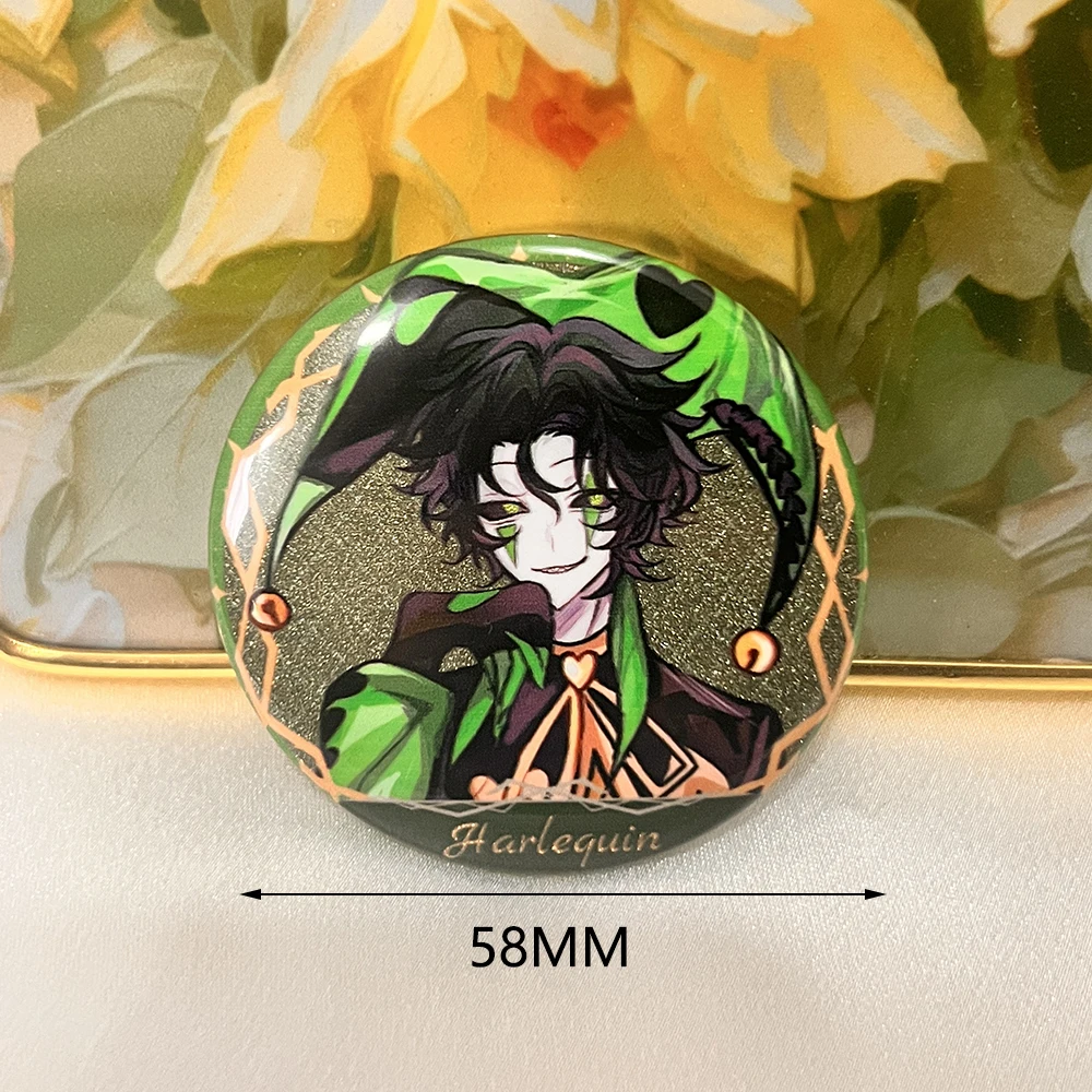 The Freak Circus Pierrot Harlequin Anstecknadeln Cosplay Anime Spiel Gruselige Clown-Pins Halloween Party Kostüme Requisiten – Detail 5