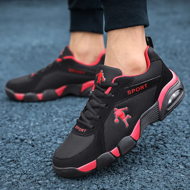 Men\'s Sneakers 2024 New Men Shoes Outdoor Breathable Mesh Sneakers Non Slip Comfortable Walking Black Sports Shoes for Men