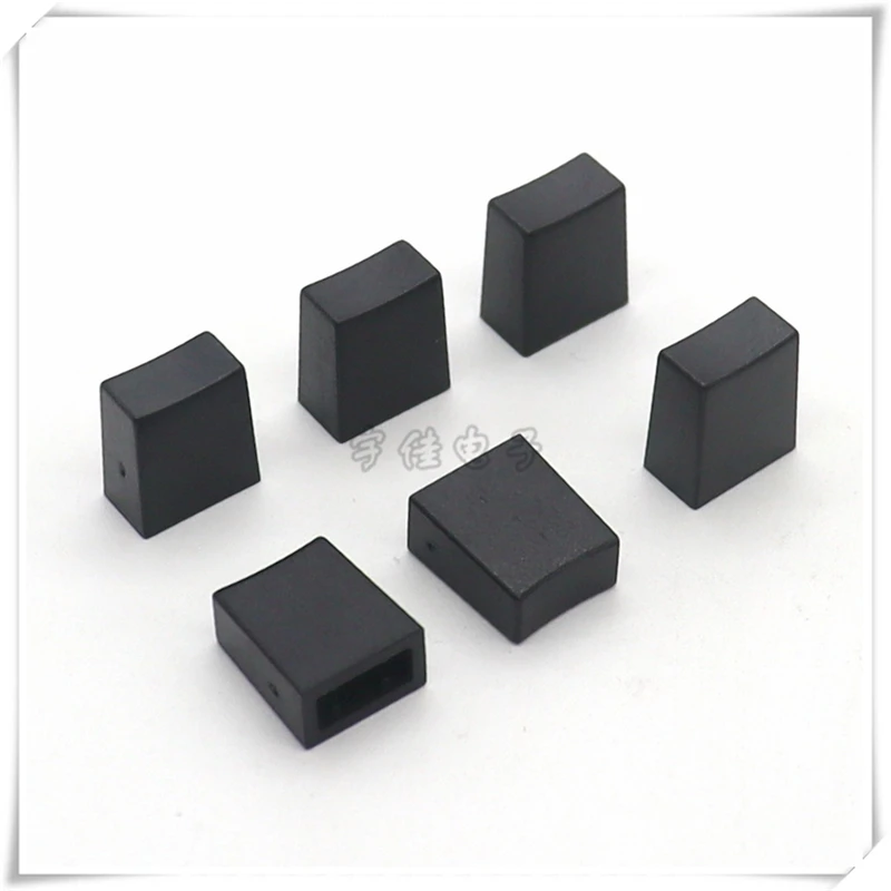 10PCS 10*6.5*11.5MM Power Supply Plastic Button Cap Flat 6*6 Light Touch Switch Cap Square Hole 3.2MM