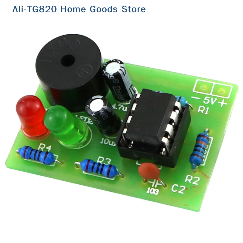 [TG820] Kit DIY NE555 : Circuit Générateur de Signal et Clignoteur LED avec PCB pour l'Éducation Électronique et la Pratique de Soudure
