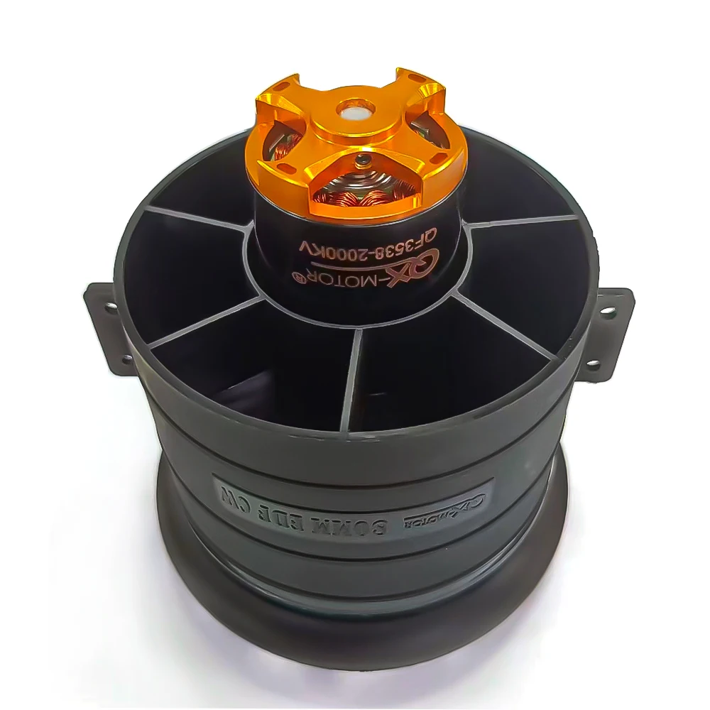 QX-MOTOR 80mm 12-Blade EDF CW/CCW Set with QF3748 QF3538 Brushless Motors 6S-12S for RC FPV Drone Multirotor parts