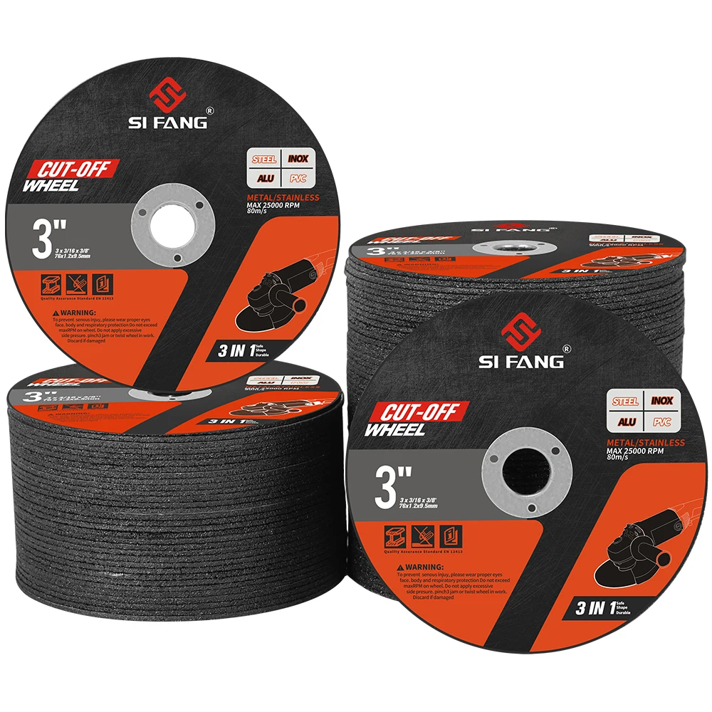 Rueda de corte de Metal de 3 pulgadas, disco de corte reforzado de fibra de 1,2mm, Dremal para amoladora angular, accesorios de herramientas de rotación