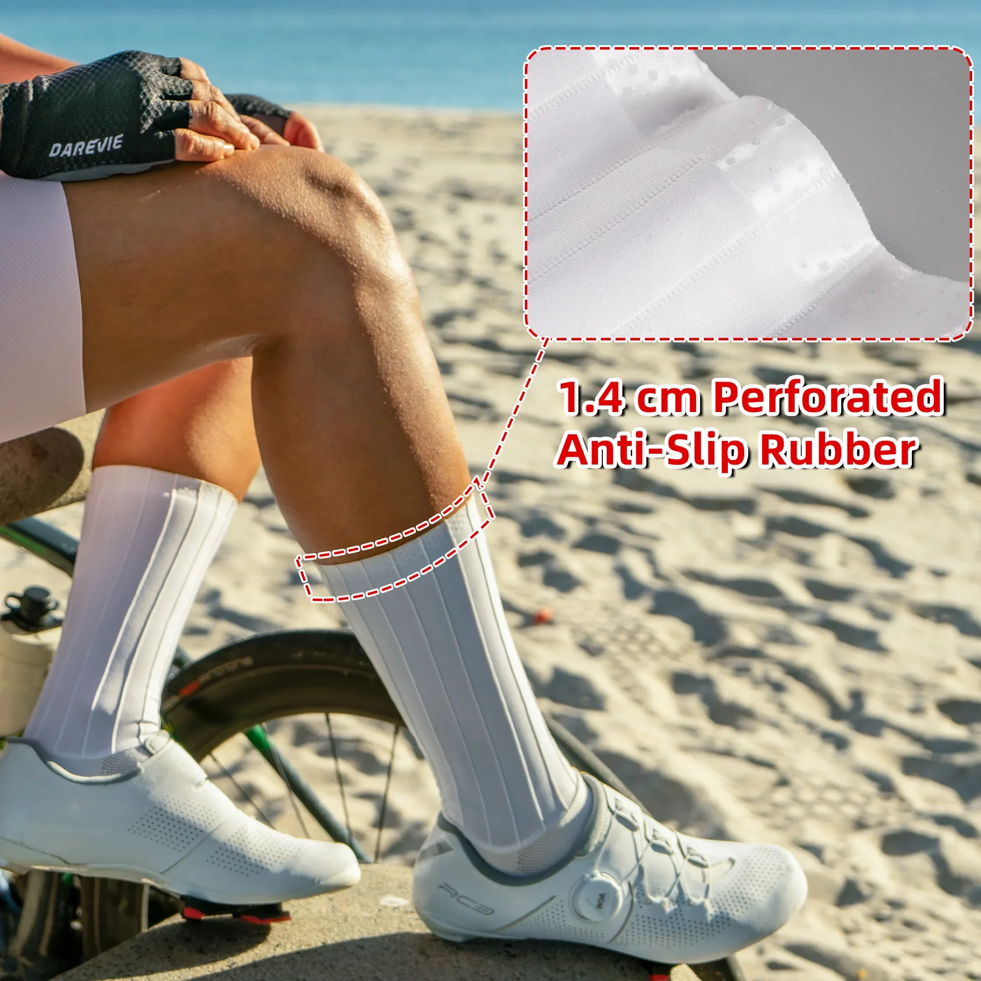 Man Sports Socks Aero High Speed Lightweight Cycling Socks Anti Slip Moisture Wicking Quick Dry Elastic Women Socks
