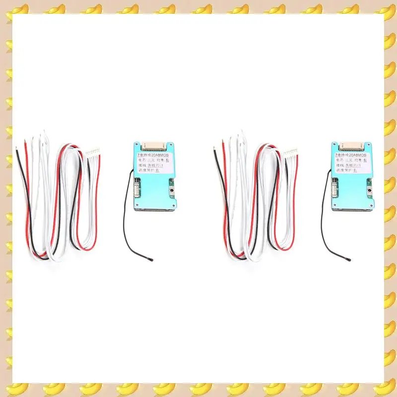 A45U 2X BMS 7S 24V Lithium Battery Protection Board 18650 Balancer BMS Power Bank Charging For Motorcycle Scooter(20A)