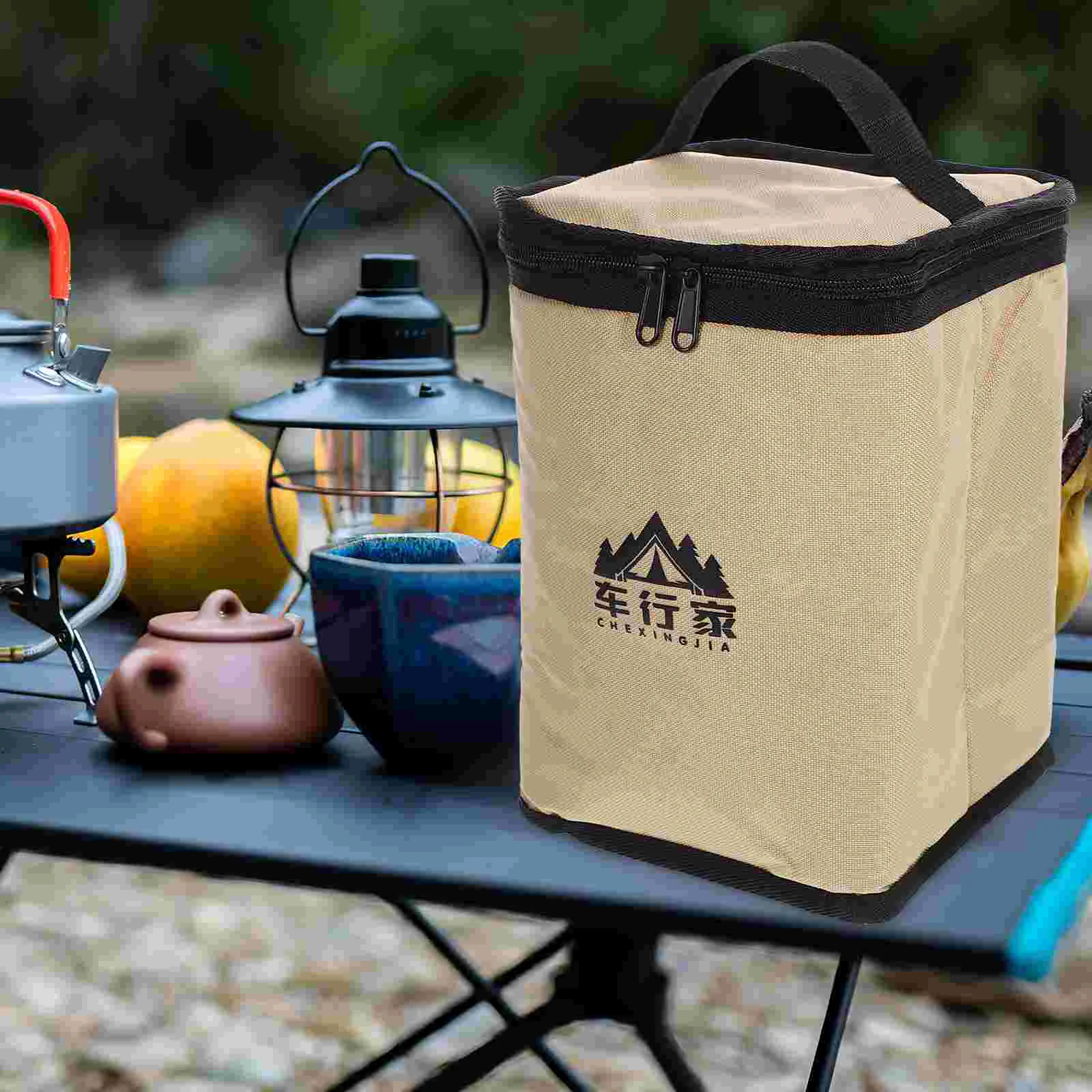 Fuel Outdoor Storage Bag Zippered Tote Bags Propane Stove Camp Carry Case