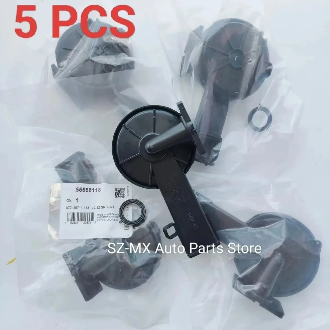 5pcs  Engine Valve Camshaft Rocker ECVMG003,55558118 25197005 55558673  For Chevrolet Aveo Cruze Sonic Pontiac Saturn Astra