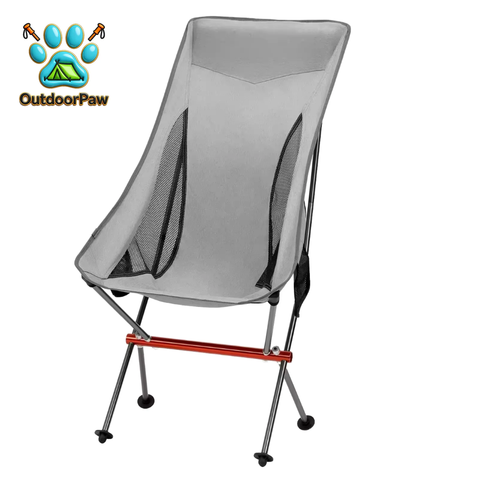 Lightweight Aluminum High Back Camping Chair for Outdoor Activities Portable Folding Fishing Beach Gear Hiking