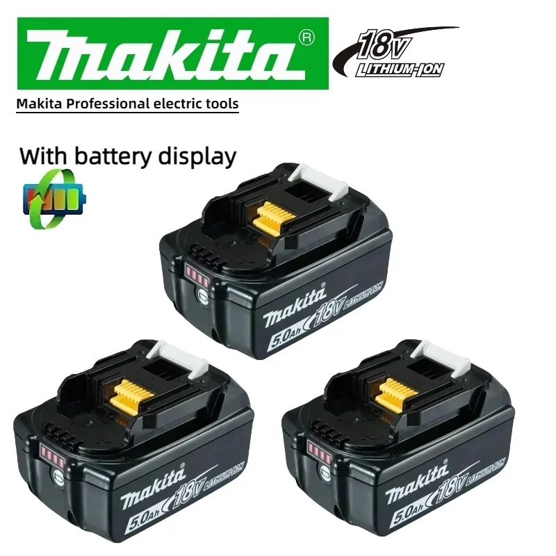 

Original Makita18V 6.0Ah Battery with LED Capacity Indicator,suitable for Makita DDF487 DTD173 DGA404 DTW700 Screwdriver battery