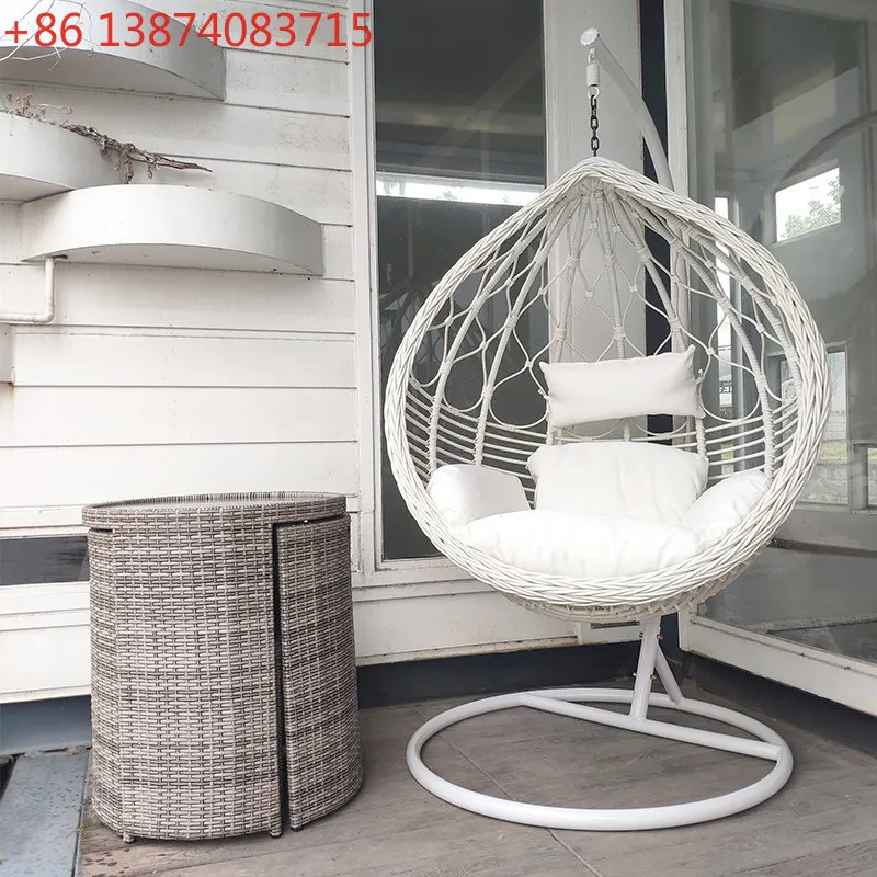 Hanging basket rattan chair, home bird's nest Internet celebrity lazy rocking chair, single
