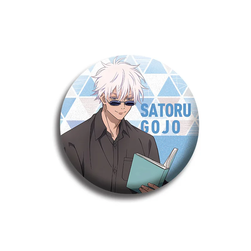 Jujutsu Kaisen شارة بدبوس مزدوجة الجوانب 75 مللي متر 58 مللي متر أنيمي البضائع تحصيل سلسلة 156 171 تصميم جديد مانغا مستوحاة #5