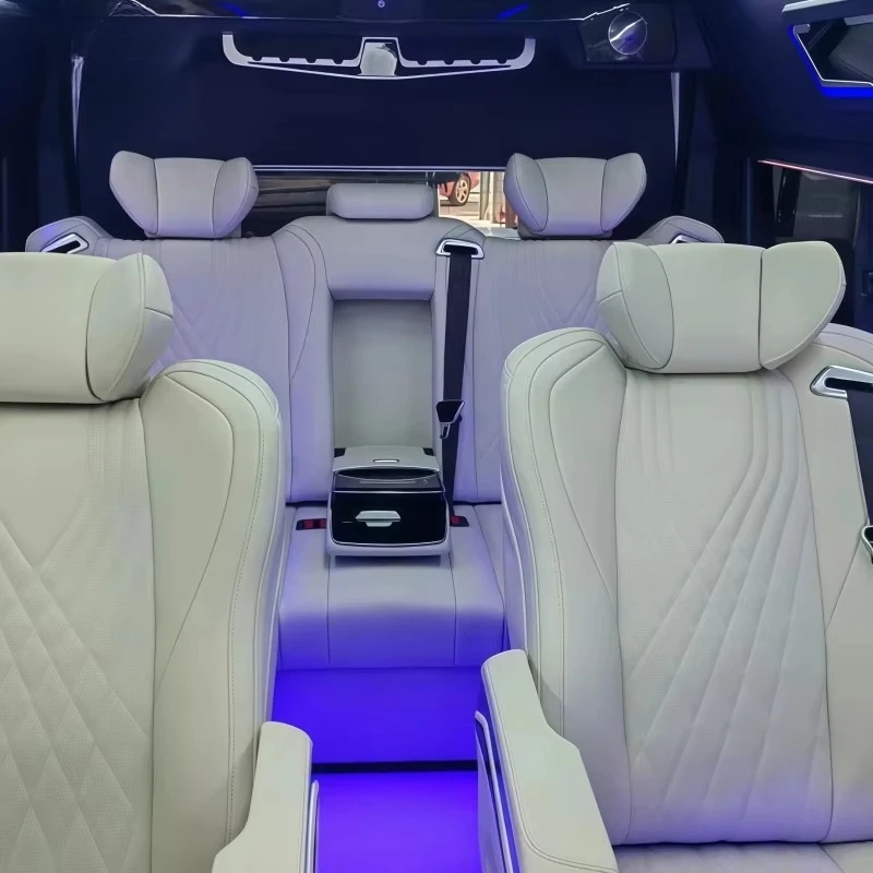 Leather Car Seat Electric Reclining Seat for  Hiace Sprinter Luxury Shuttle Van Business Class Comfort