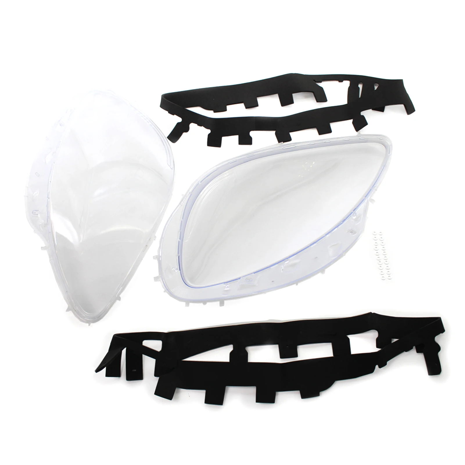 Headlight Lens Cover Headlamp Lens Plastic Shell Cover Headlight Assembly Replacement for Corvette C6 2005-2013