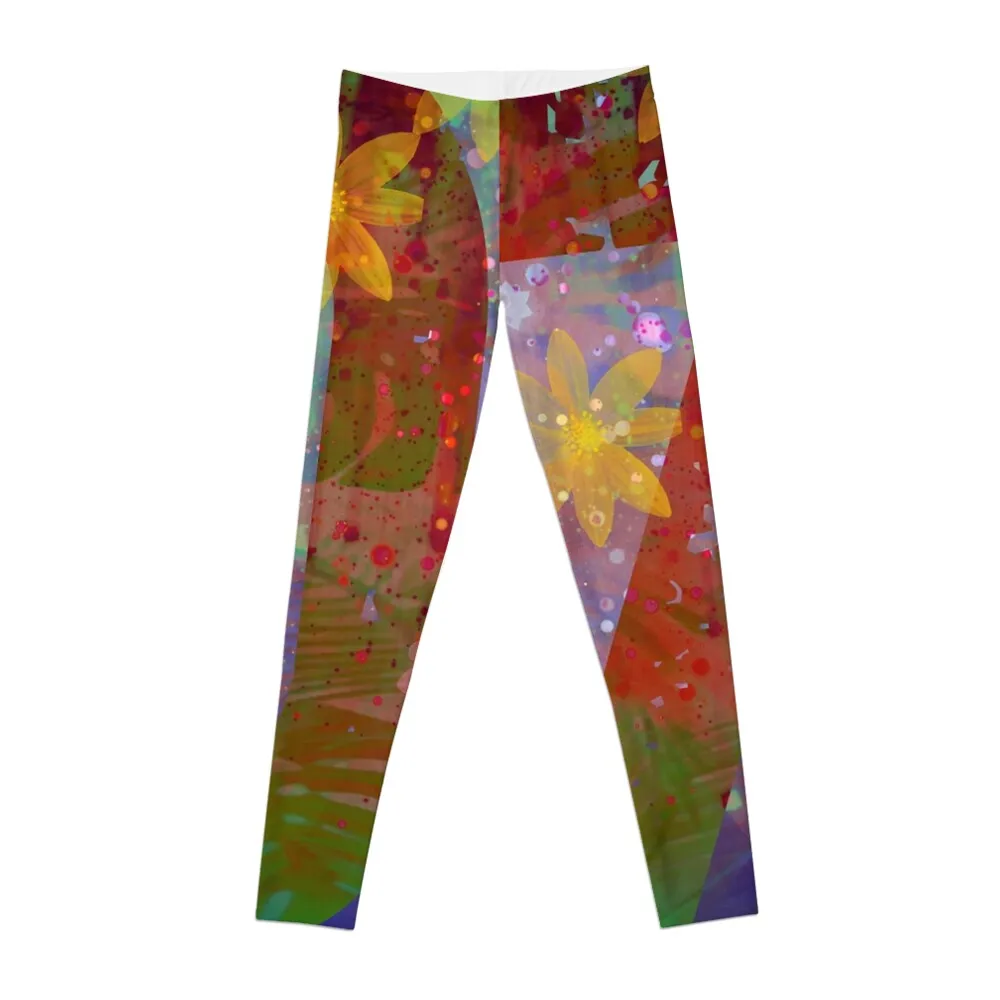 

1978 floral canvas Leggings Jogger pants sportswear gym push up legging Womens Leggings