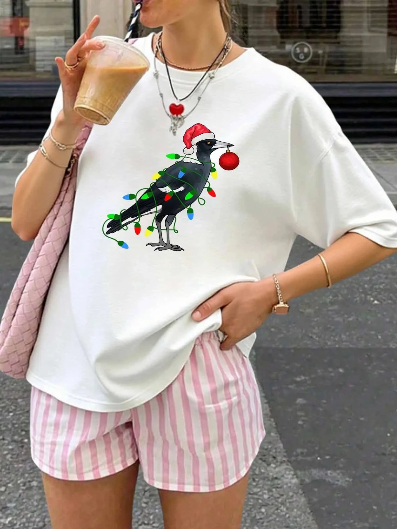 

【WY1319651】Женская футболка больших размеров с круглым вырезом и короткими рукавами, эластичными полурукавами и модными принтами