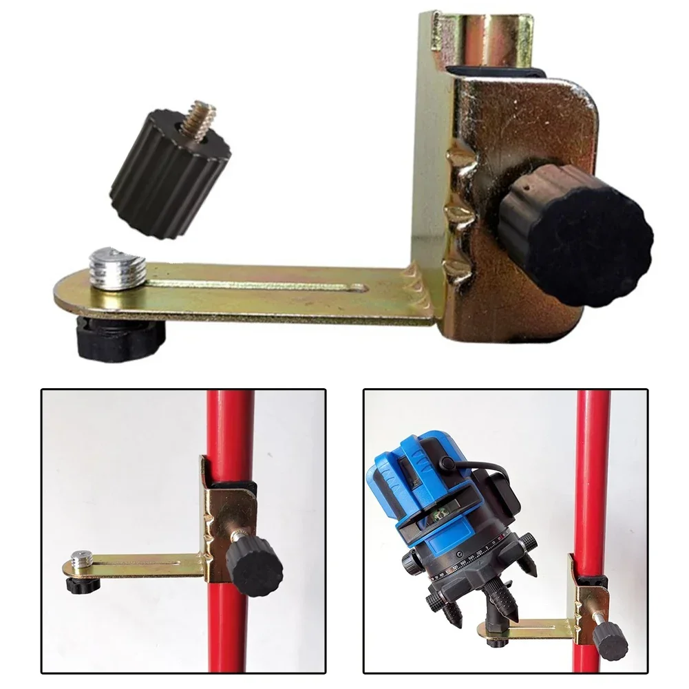 Level Telescopic Pole Assembly Clamp Fine Tuning Bracket Level Adapter Adjustable Support Pivoting Base Telescopic Level Bracket