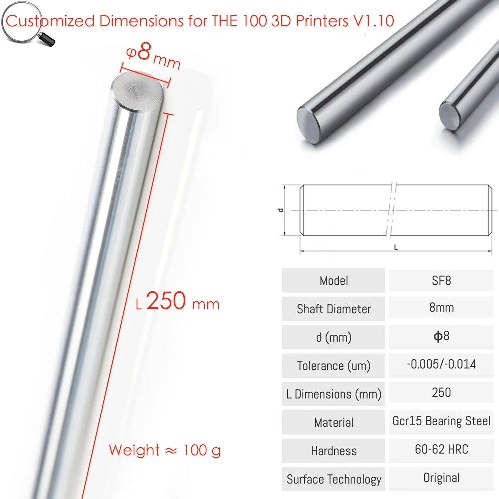 Imagem -06 - Kit 100-linear Motion Bearing Impressora 3d Diferentes Opções para a Versão e Nova Versão o