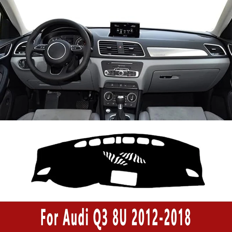 

Car Dashboard Mat Dash Cover Central Control Pad for For Audi Q3 8U 2012-2018 2013 2014 2015 Nonslip Cape Sunshade Accessories