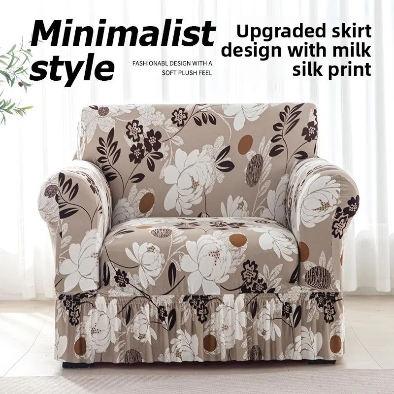 Universal Lazy Sofa Cover High Elasticity Dustproof with Arms Cross-Border Three-Seater Full Wrap Versatile Sofa Protector