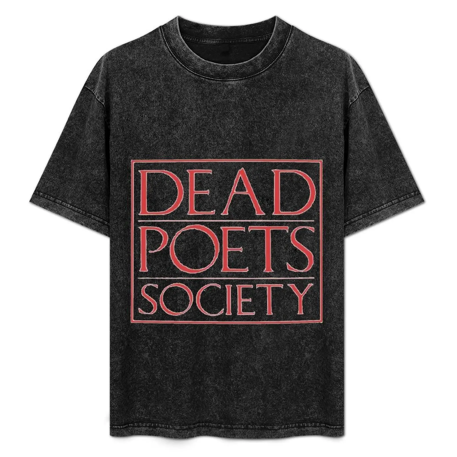 Dead Poets Society Logo T-Shirt Basic Plain Short Sleeve Crew Neck Tee