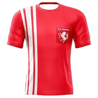 Classic Retro FC Twente 1970-71 Home Football Jersey Adult Children's Comfortable Sports T-shirt 3D Quick-drying  T-shirt