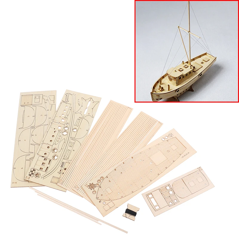 Hot sale 1/30 Ship Assembly Wooden Sailboat DIY Kit Puzzle Toy Sailing Model Gift for Children