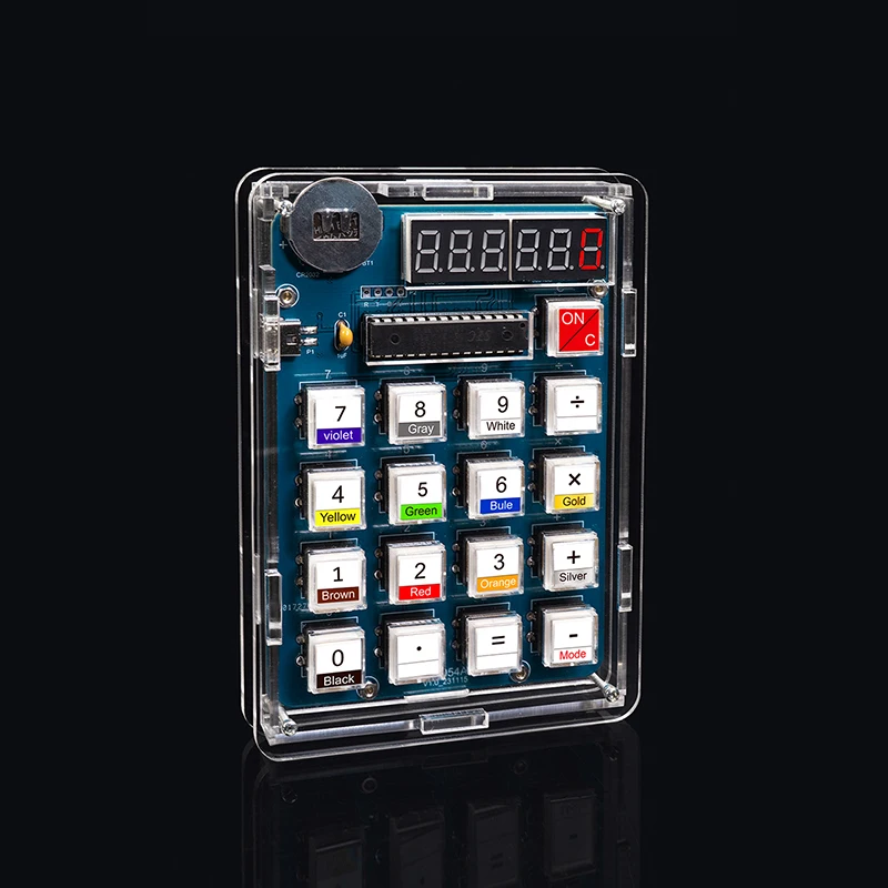 مجموعة الآلة الحاسبة DIY وحدة إلكترونية صنع 51 MCU تمارين لحام أجزاء عرض الأنبوب الرقمي محلية الصنع #2