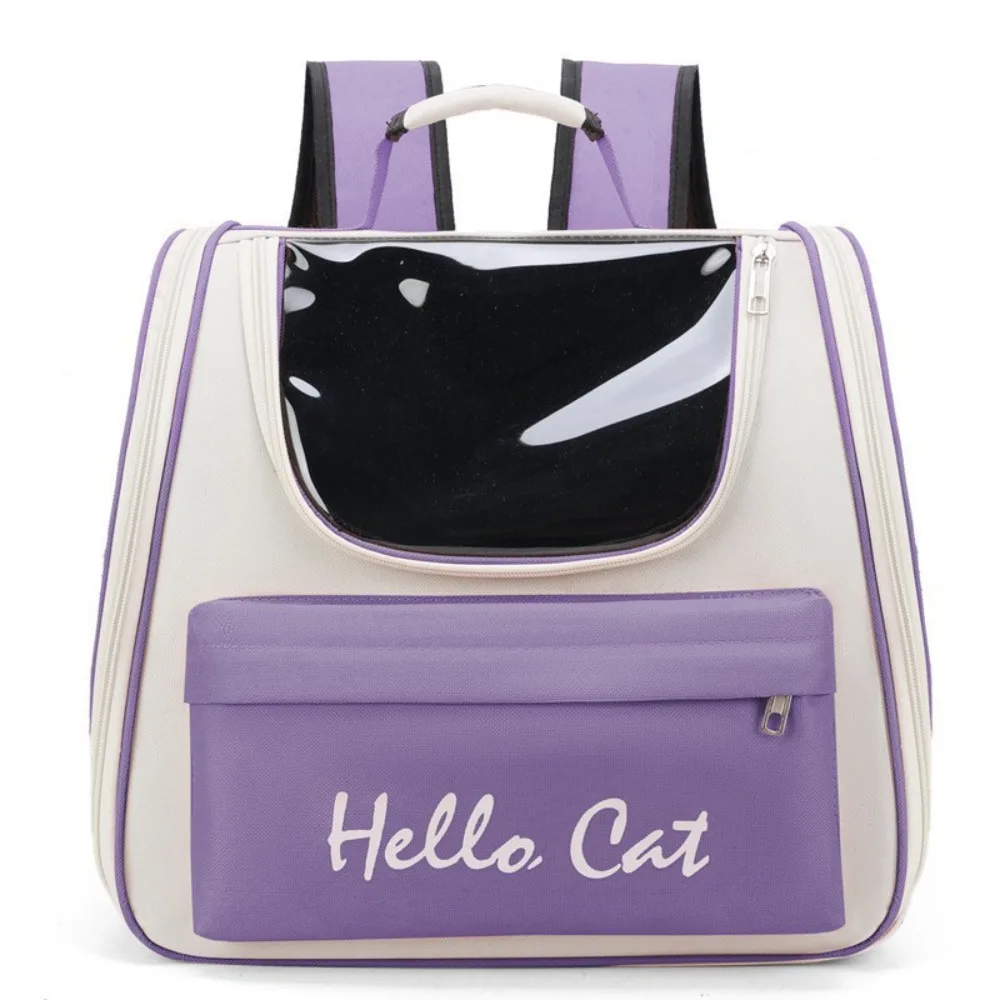 

Creative Pet Backpack Carrier Waterproof Large Capacity Cat Carrying Bag Adjustable Strap Portable Pet Carry Backpack