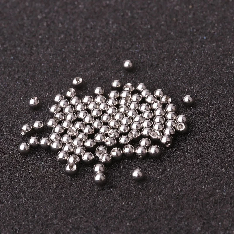 10 Pcs 316L Stainless Steel Body Piercing Accessories 3-4mm Earbone Stud Ball Ear Nail Ball Body Piercing Jewelry Wholesale 16G