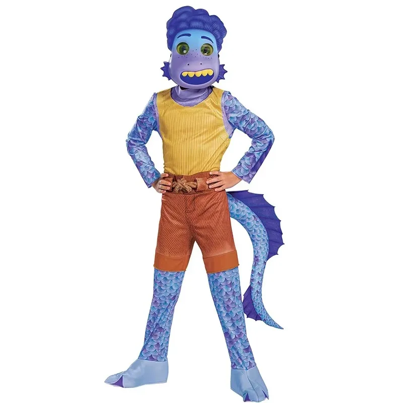 2024 Halloween Luca Costume Luca Children's Summer Friendship Day Alberto Sea Monster One-piece Cosplay