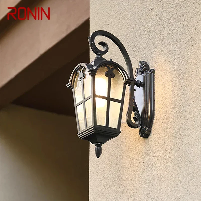 ronin contemporanea led lampadas de parede externa simplicidade eletrica impermeavel varanda corredor patio villa portao hotel 01