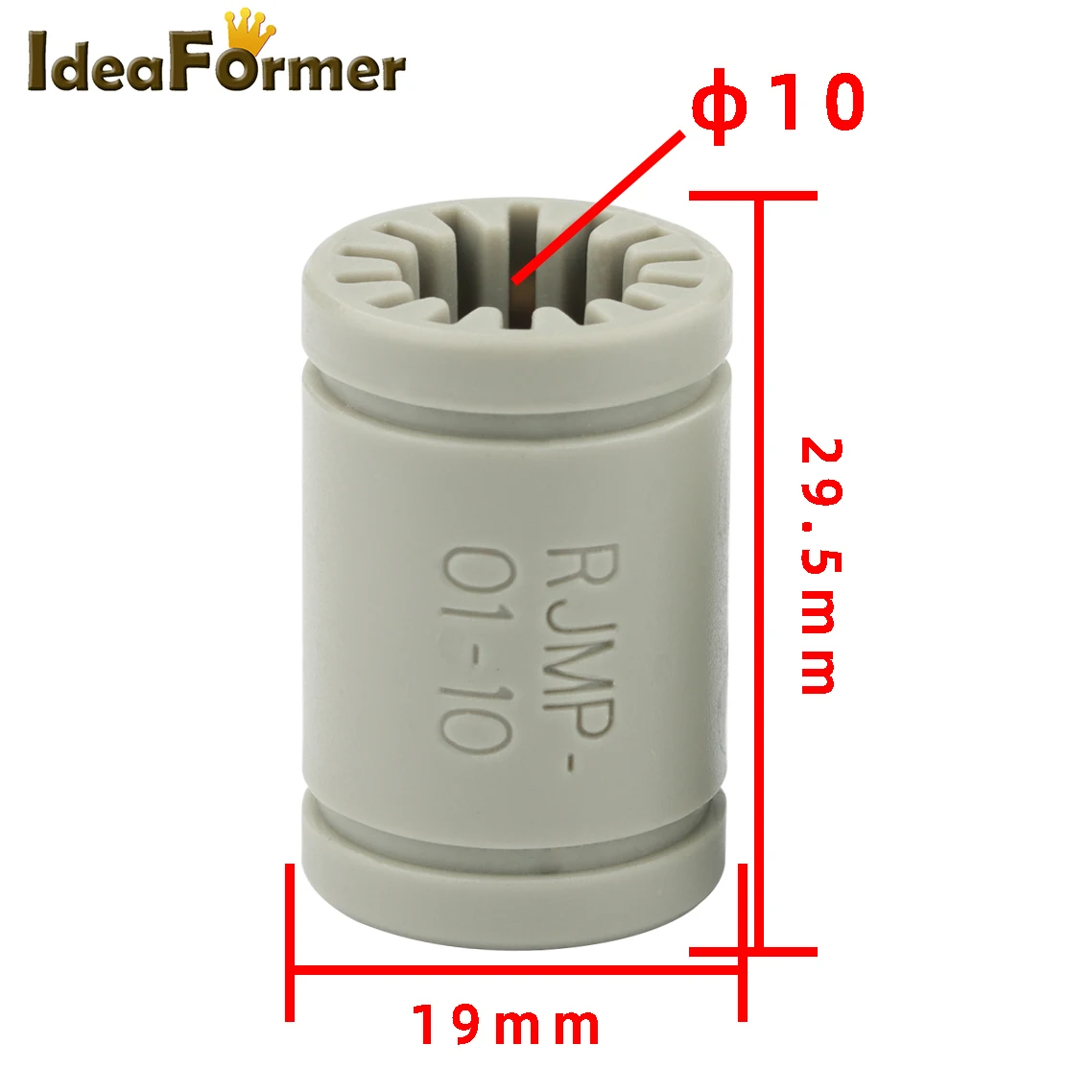 Piezas de plástico para impresora 3D Anet A8 P, RJ4JP-01-08 de Polímero Sólido, LM8UU, eje lineal, 1/2 unidades