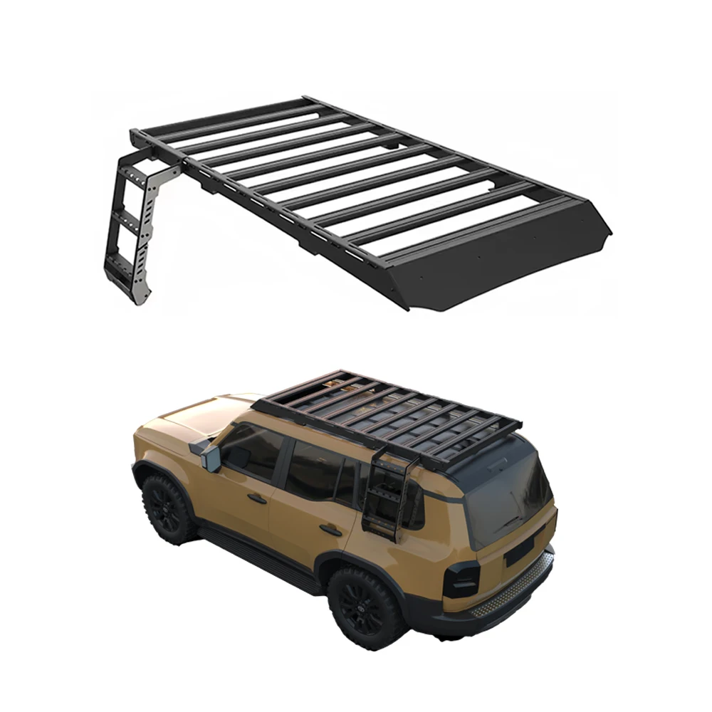 

Aluminum Plus Steel 4x4 Roof Roof Racks and Ladders Car Roof Racks for Toyota Land Cruiser/LC100/LC200/LC300/LC120/LC150/LC250