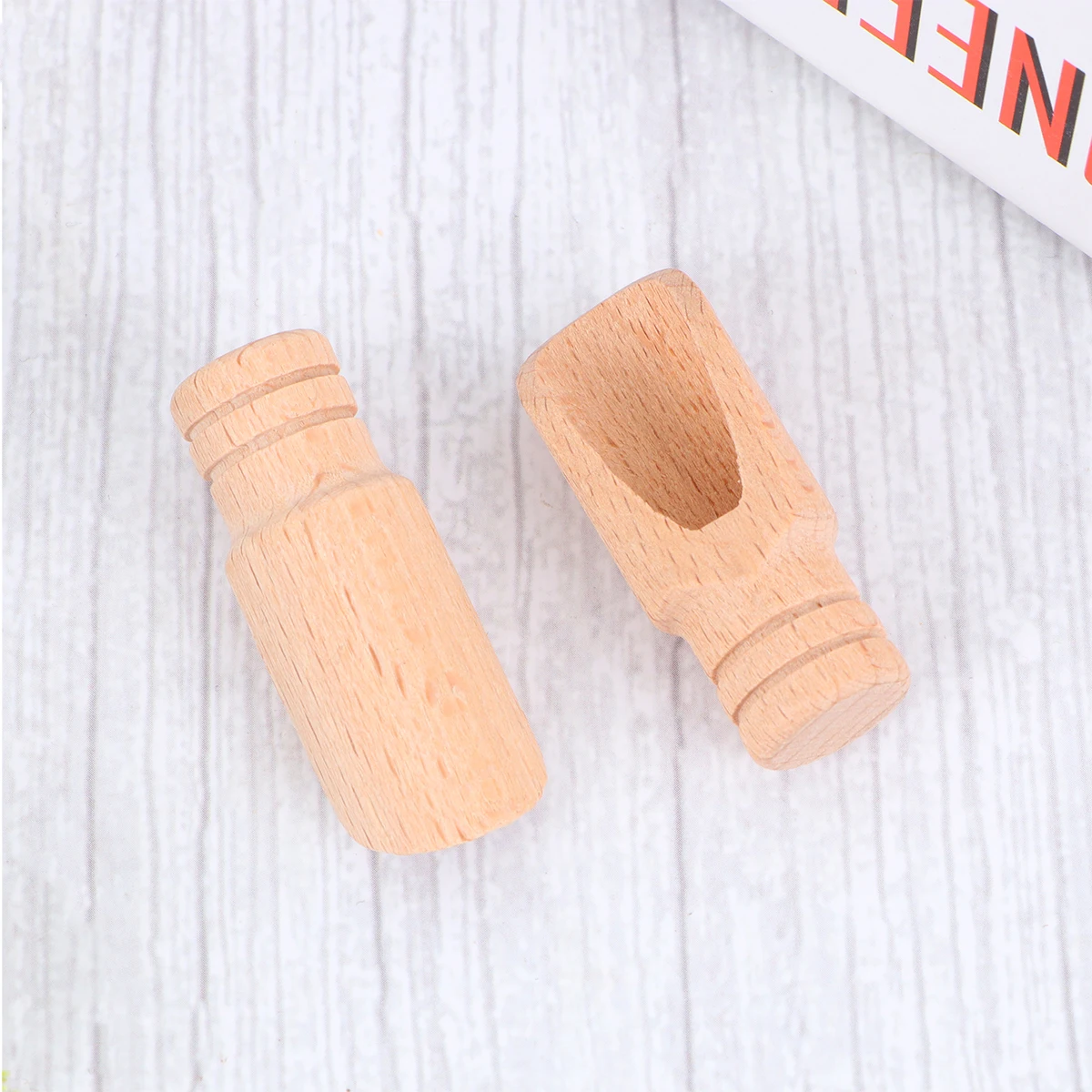

7pcs Mini Spoon Eco-friendly Rust-free Healthy Tea Coffee Flour Wooden Scoop Sugar Scoop Kitchen Bathroom Home Use