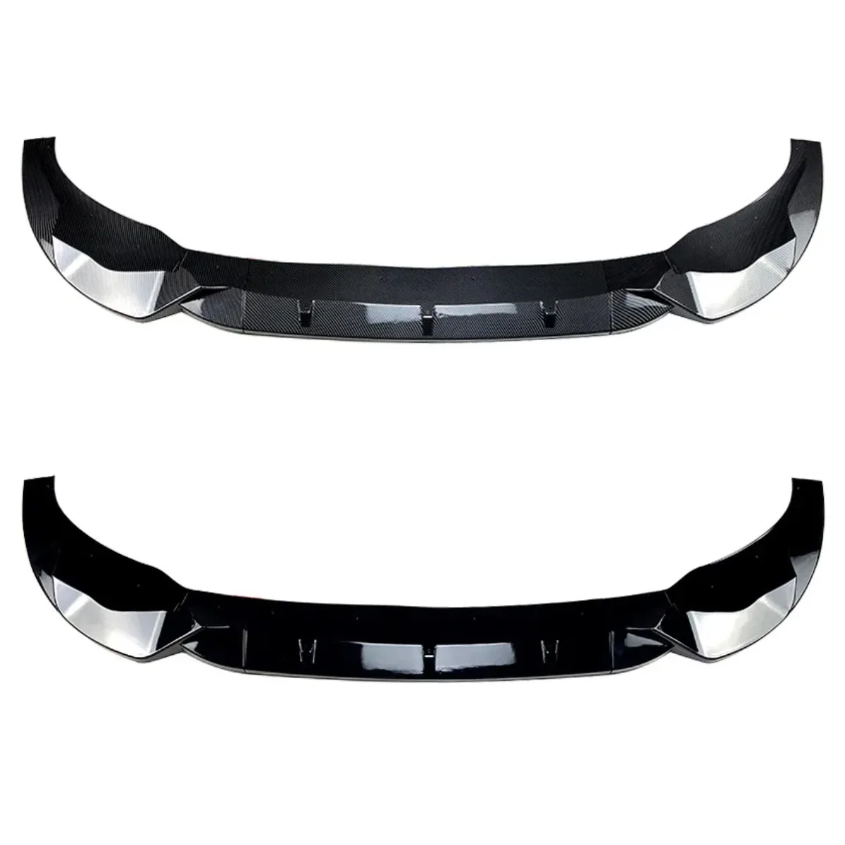 3Pcs Front Bumper Spoiler Lip For BMW X3 X4 G01 G02 Pre Facelift M Pack 2018--2021 Gloss Black/Carbon Look Lower Splitter Blade - view 6