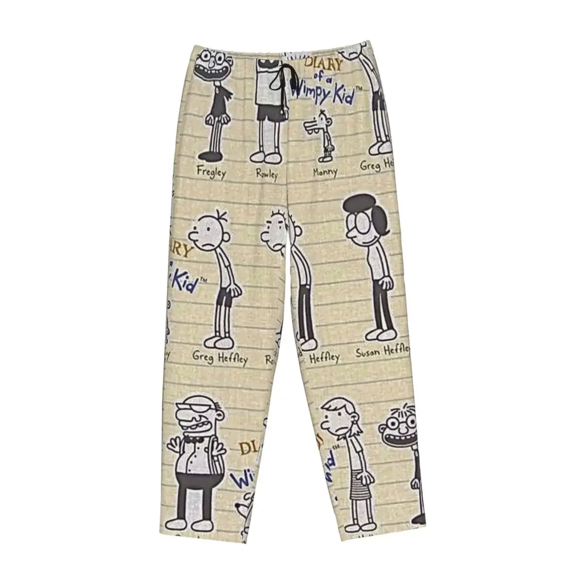 

Женские пижамные брюки Custom Diary Of A Wimpy Kid (Cast) с карманами для отдыха и сна