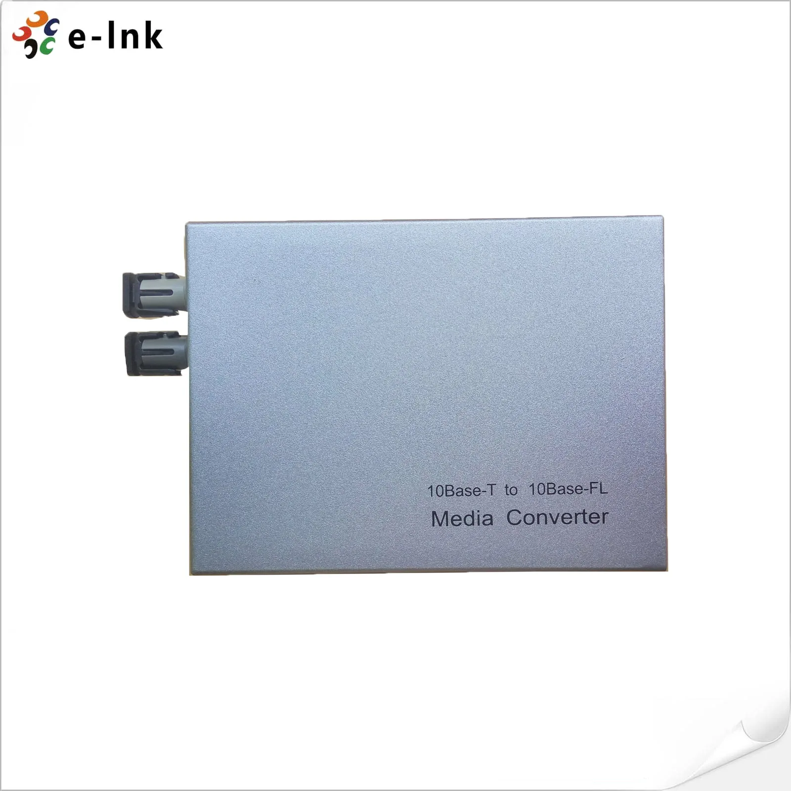 Enterprise 10Base-T to 10Base-F Fiber Media Converter Multi mode ST Connector 2KM