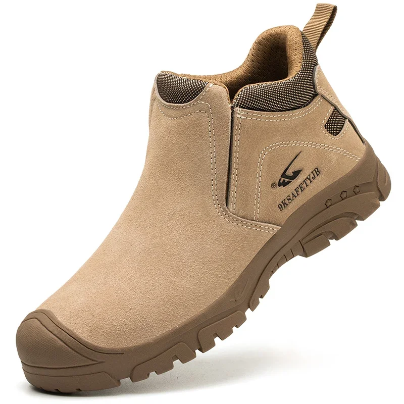 Low Cut Welding Safety Boots for Men Anti-smashing Construction Work Shoes Puncture Proof Indestructible Shoes Safety Work Boots